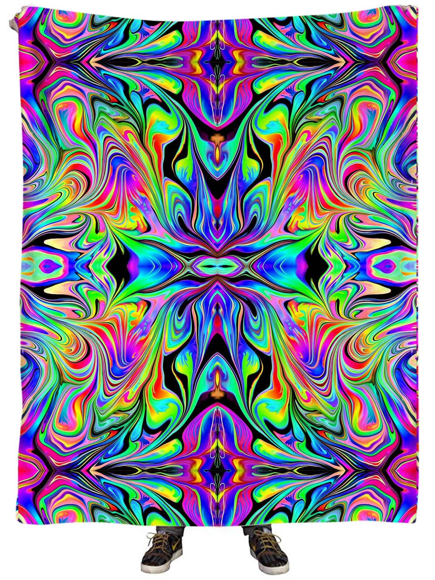Macro Dose Plush Blanket, Psychedelic Pourhouse, | iEDM