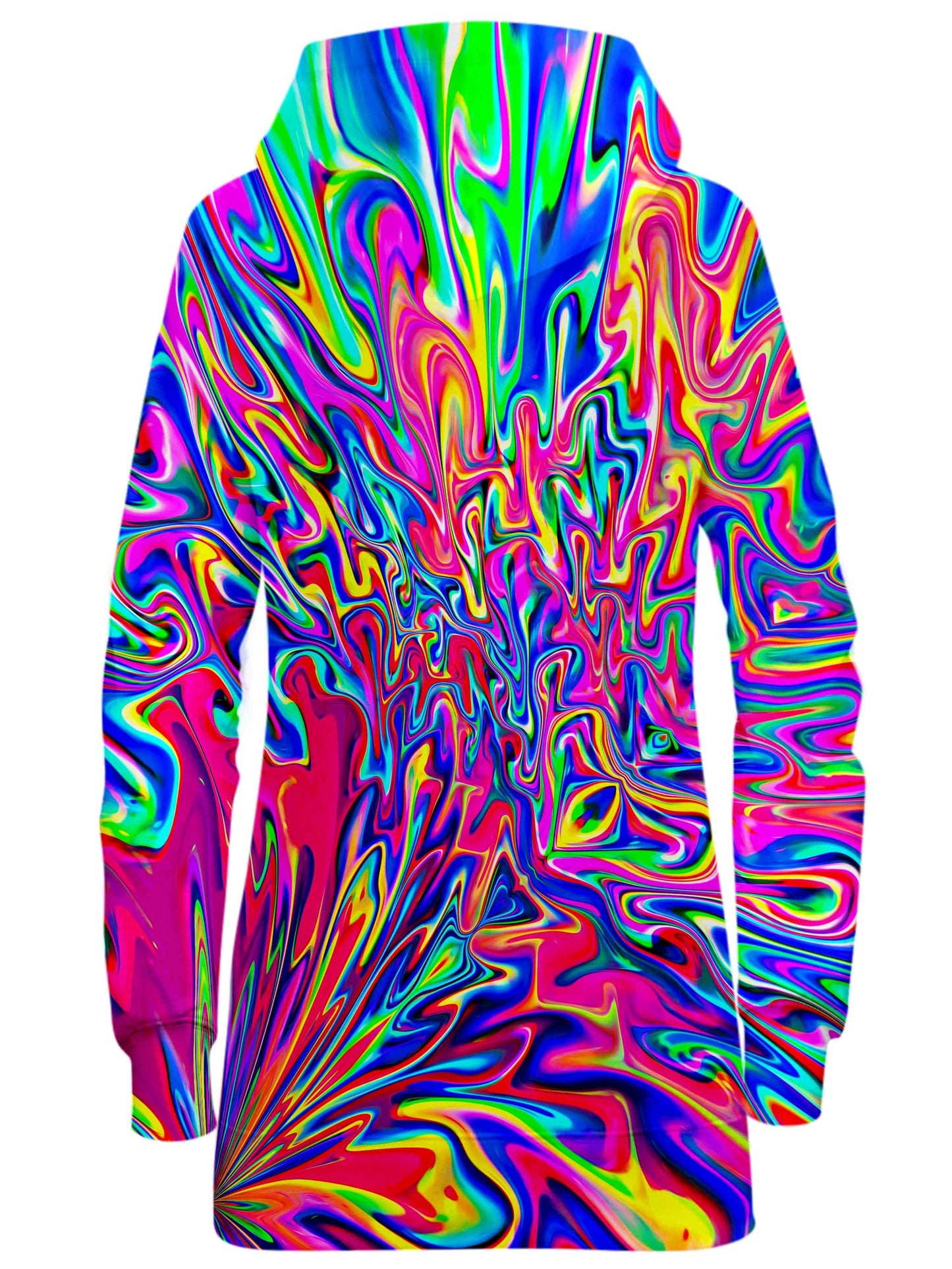 Sonic Blooming Hoodie Dress, Psychedelic Pourhouse, | iEDM