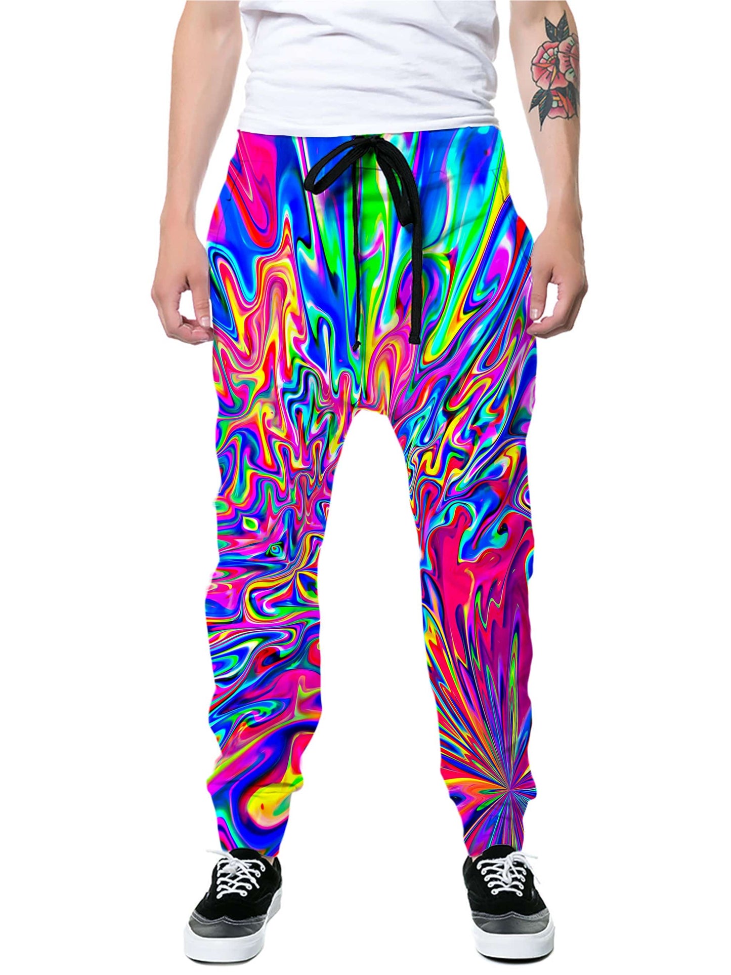 Sonic Blooming Zip-Up Hoodie and Joggers Combo, Psychedelic Pourhouse, | iEDM