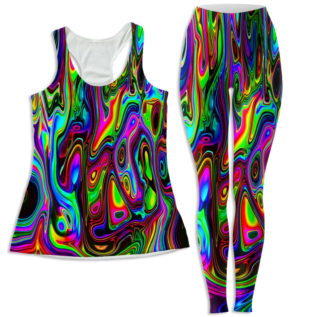 Acid Drop Women's Tank and Leggings Combo, Psychedelic Pourhouse, | iEDM