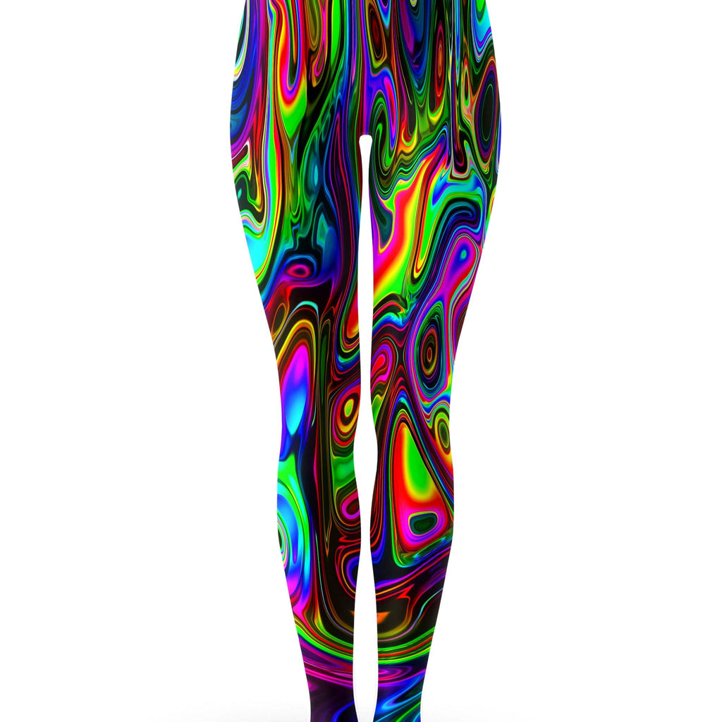 Acid Drop Crop Hoodie and Leggings Combo, Psychedelic Pourhouse, | iEDM