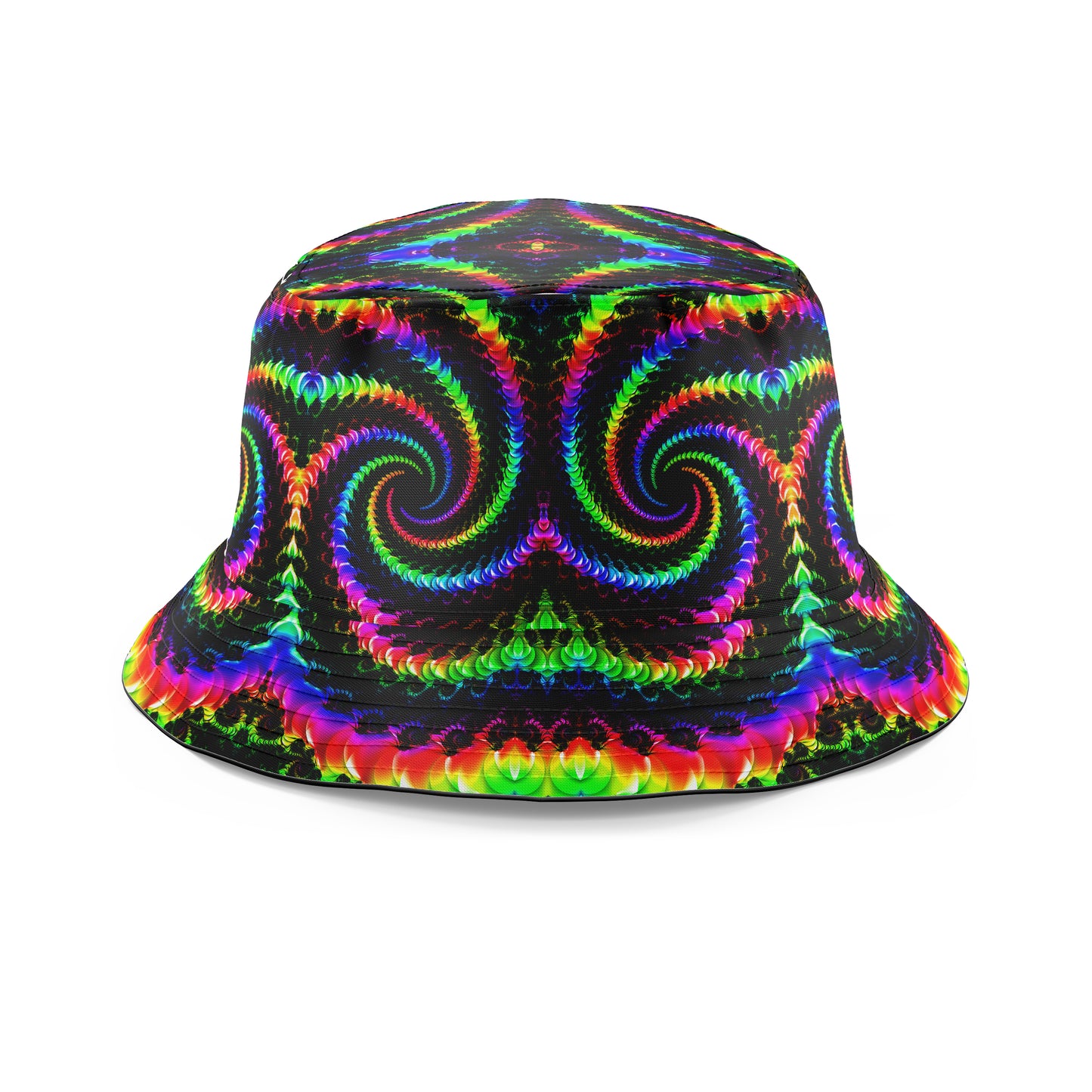 Fractaled Vision Bucket Hat, Psychedelic Pourhouse, | iEDM