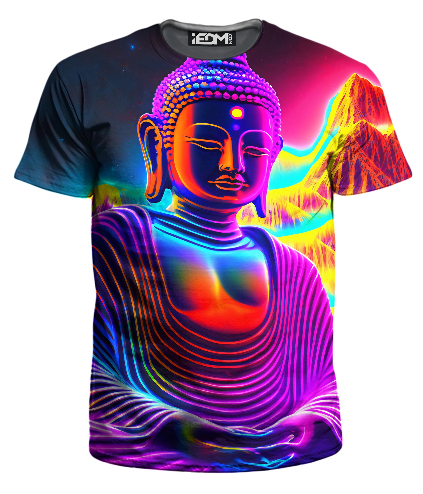 Neon Budha Men's T-Shirt, Psychedelic Pourhouse, | iEDM