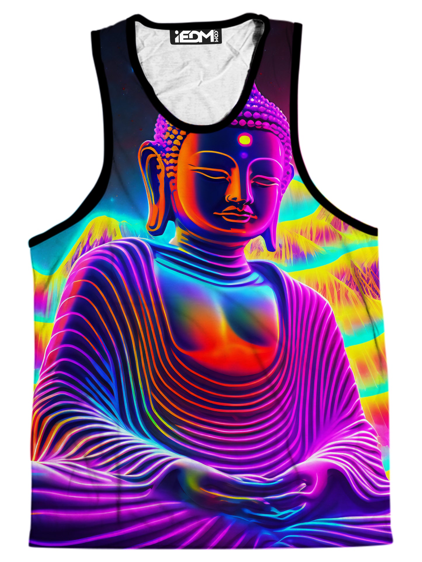 Neon Budha Men's Tank, Psychedelic Pourhouse, | iEDM