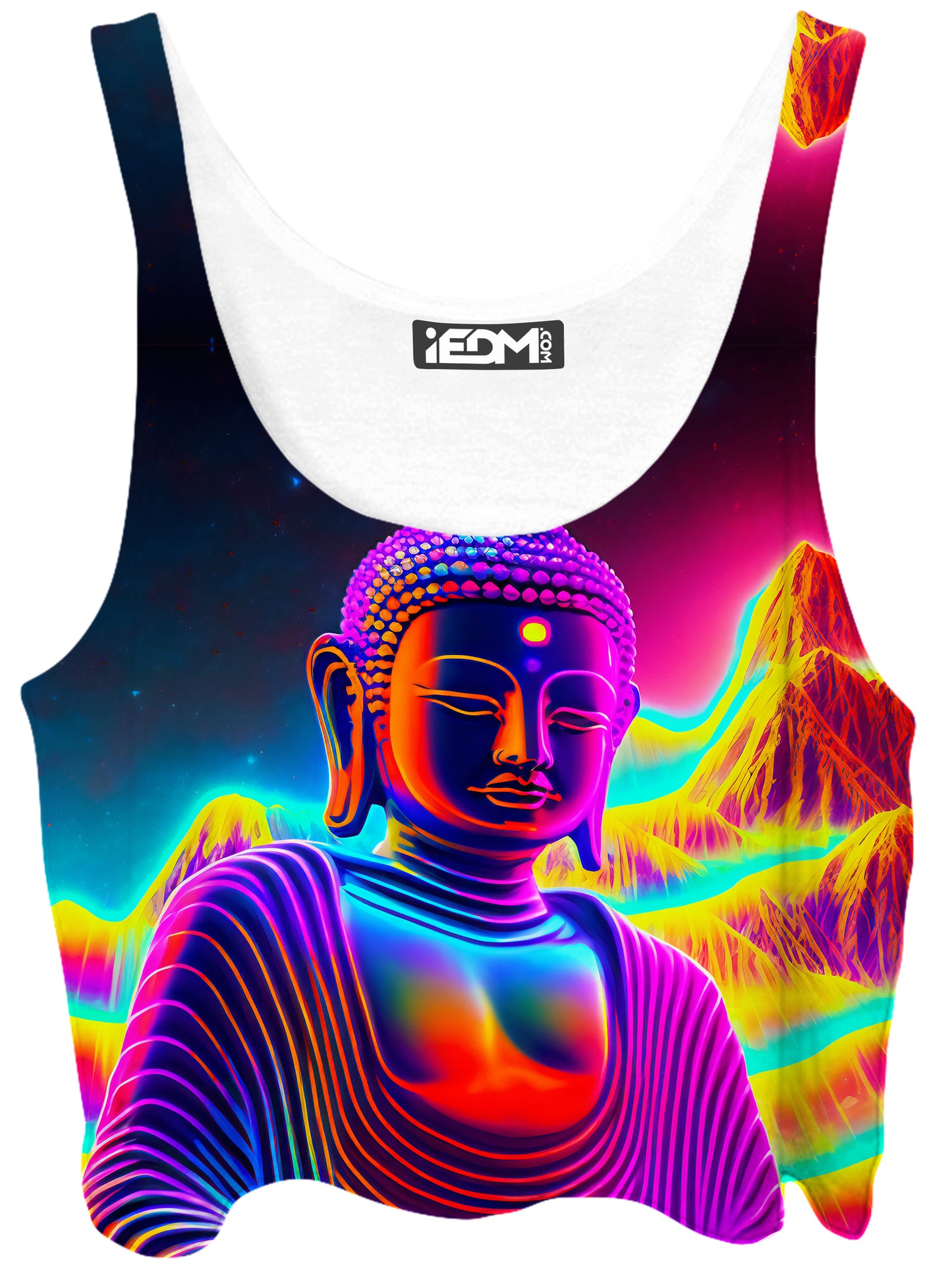 Neon Budha Crop Top, Psychedelic Pourhouse, | iEDM