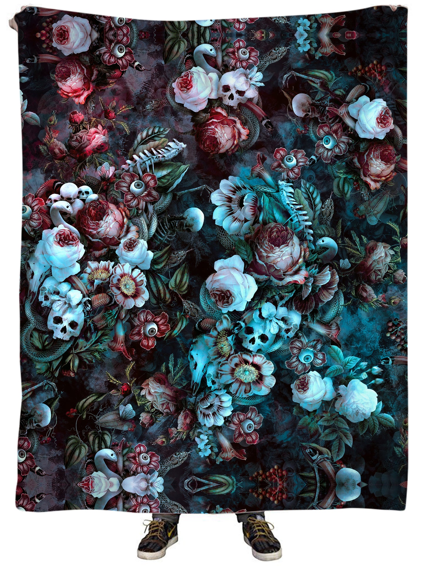 Eyes Of Darkness Plush Blanket, Riza Peker, | iEDM