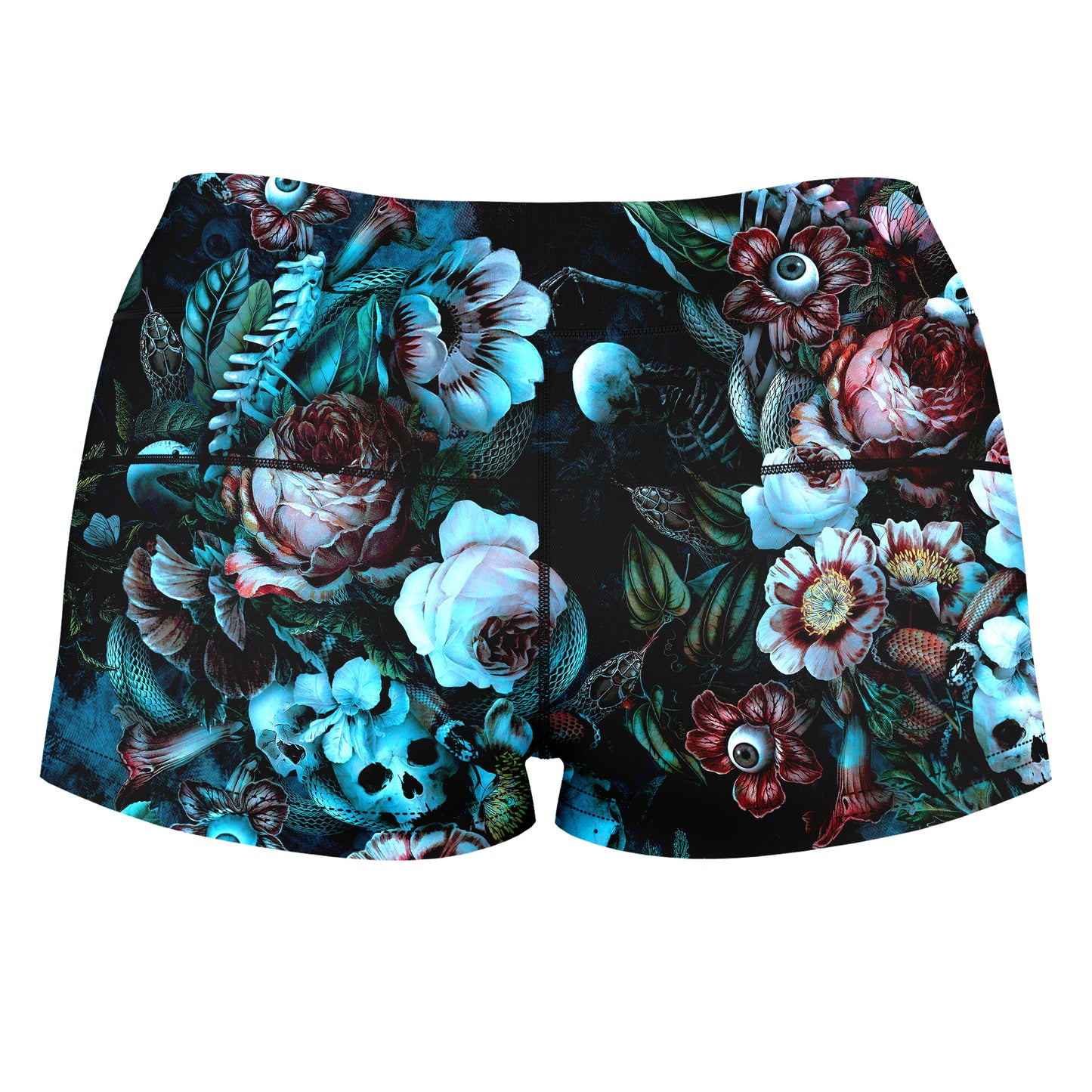 Eyes Of Darkness High-Waisted Women's Shorts, Riza Peker, | iEDM