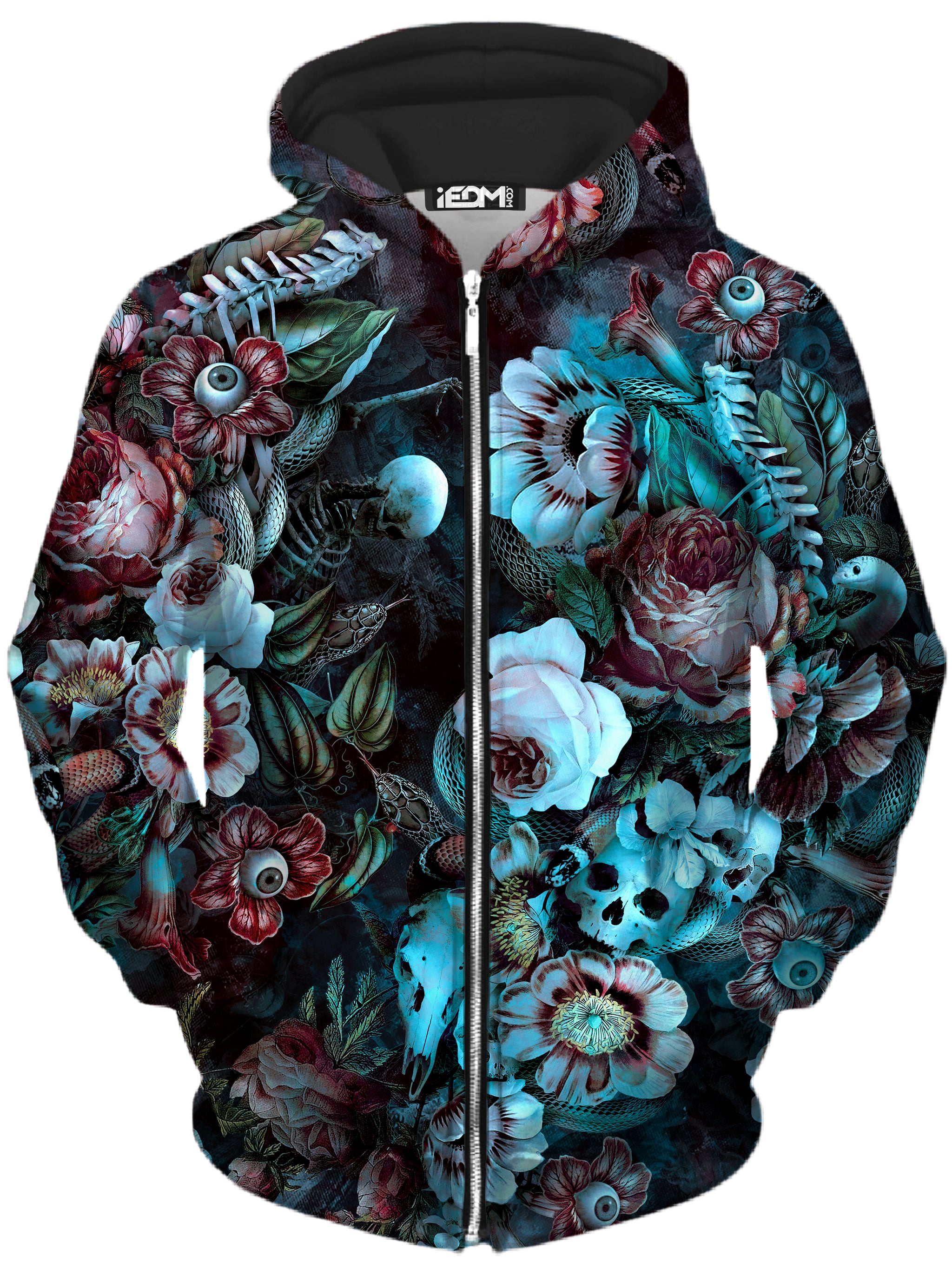 即発送 FEELS ZIP UP HOODIE Eyes Of Darkness Unisex Zip-Up Hoodie