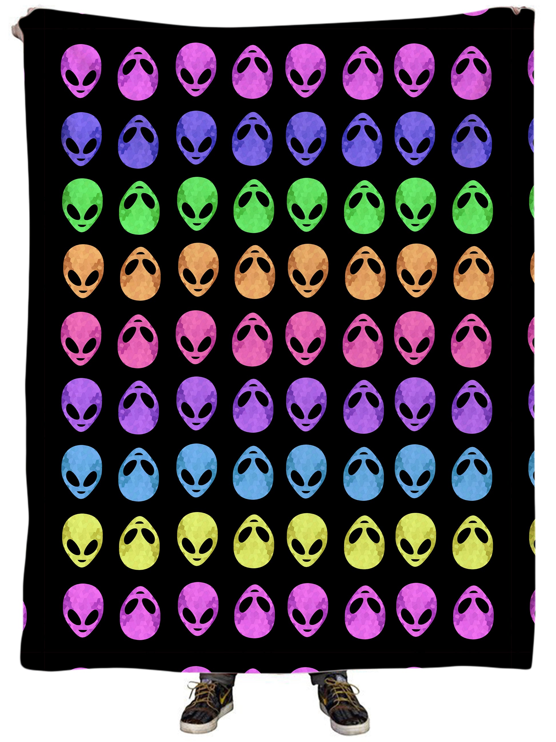 Alien Pattern Plush Blanket, Sartoris Art, | iEDM