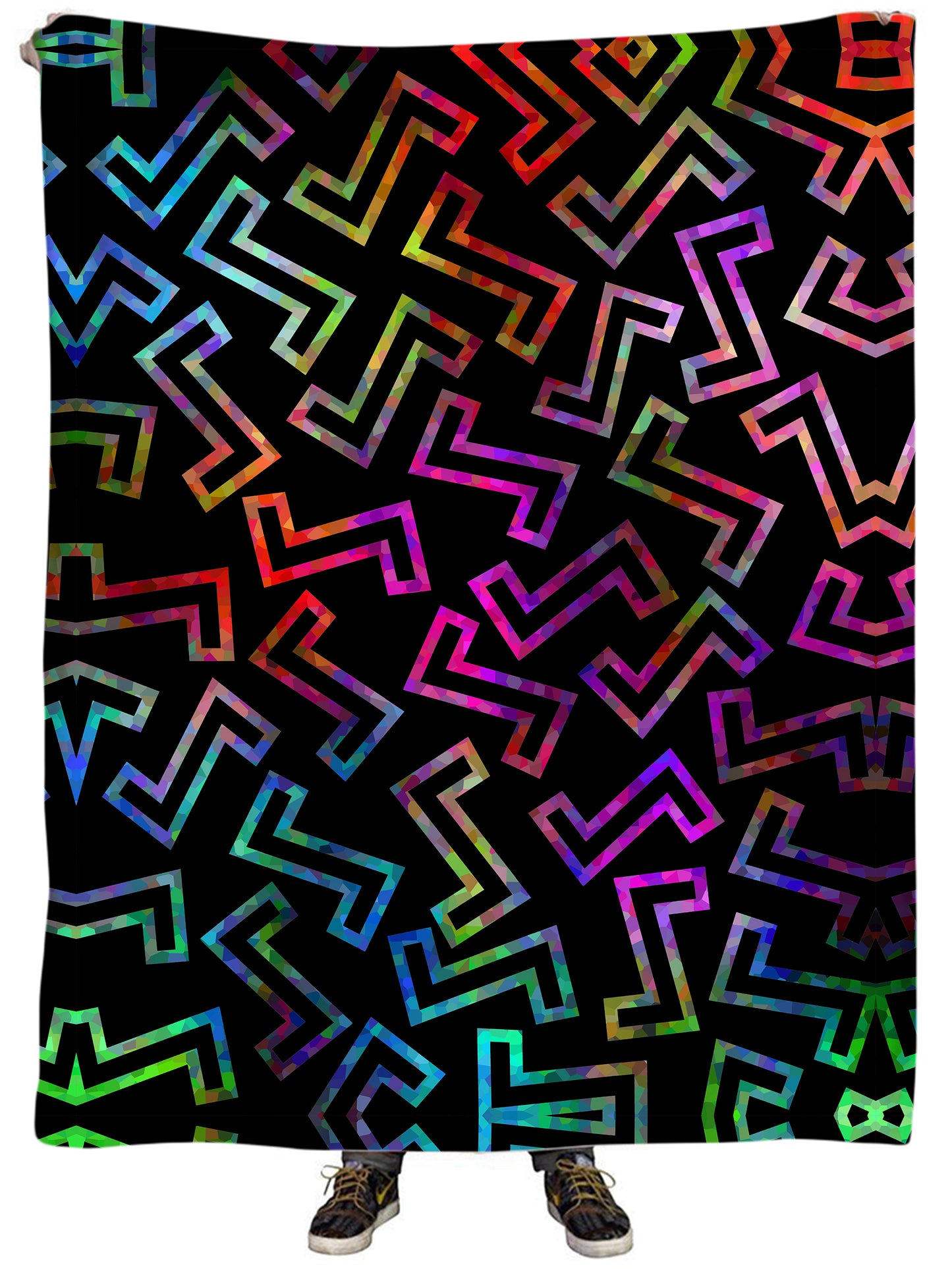 Sparkle Geometric Plush Blanket, Sartoris Art, | iEDM