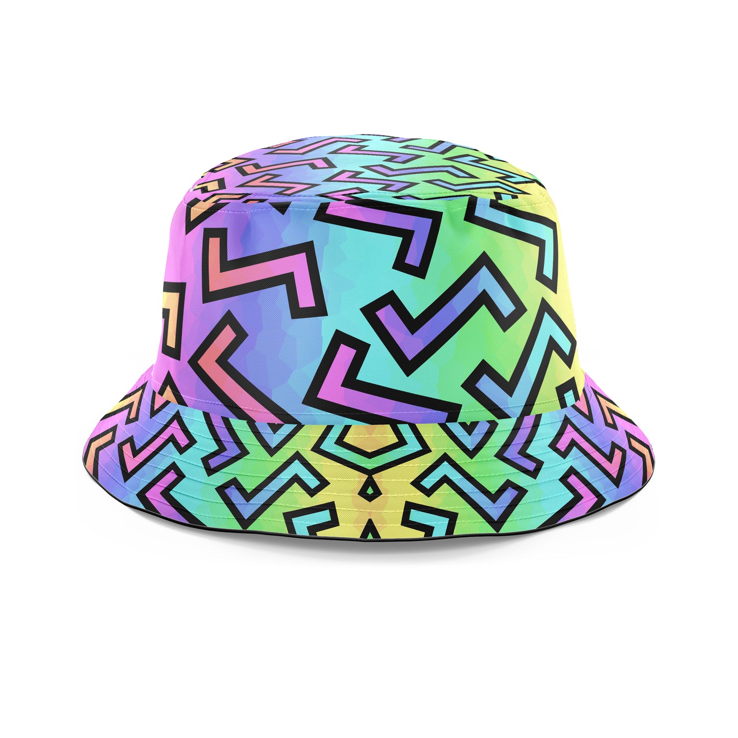 80s Rainbow Bucket Hat, Sartoris Art, | iEDM
