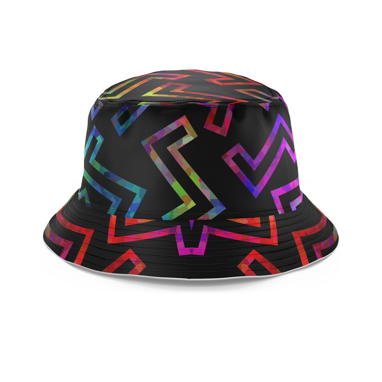 Sparkle Geometric Bucket Hat, Sartoris Art, | iEDM