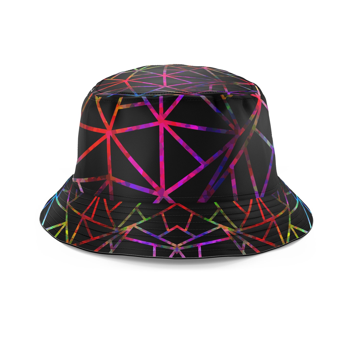 Webbed Geometric Bucket Hat, Sartoris Art, | iEDM