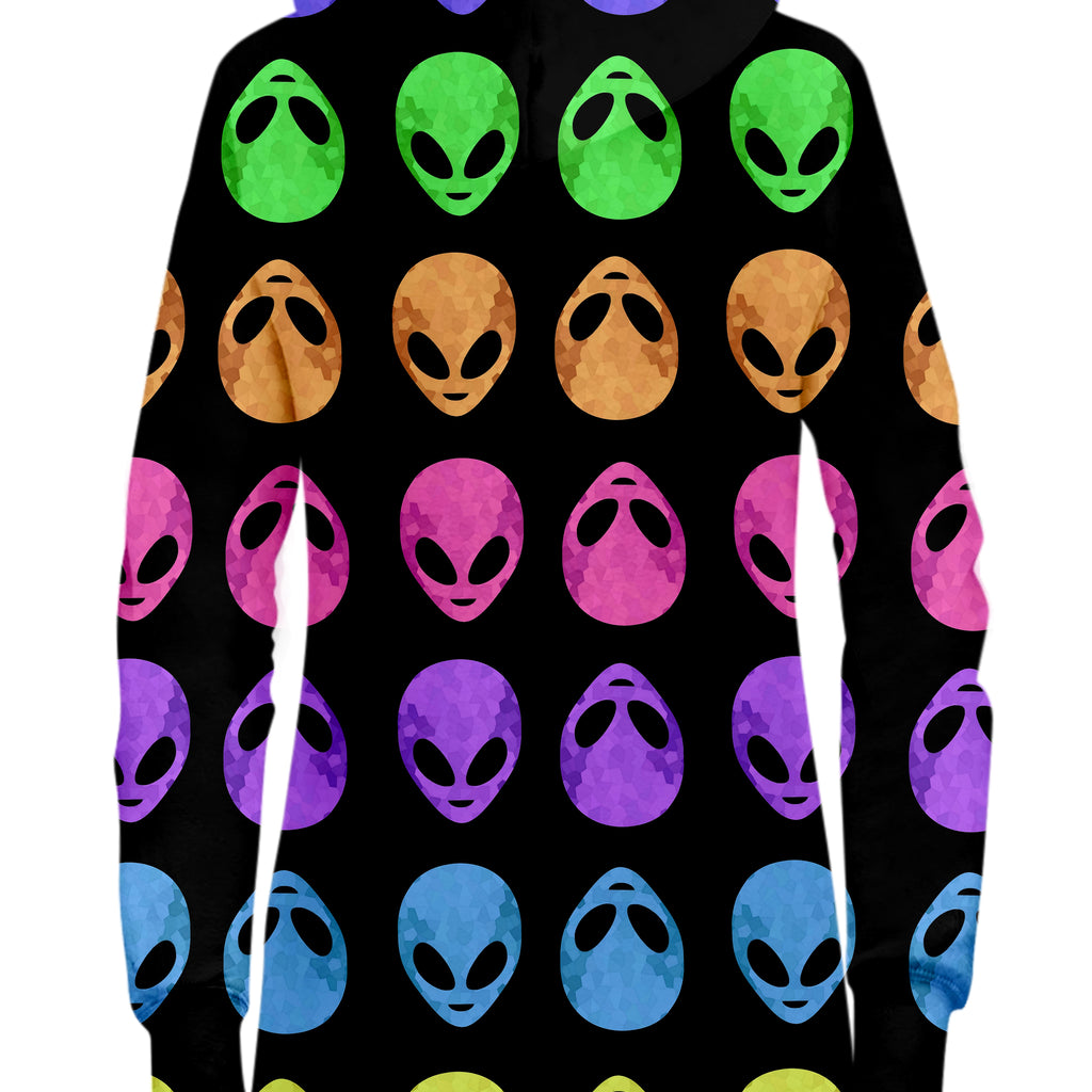 Alien Pattern Hoodie Dress, Sartoris Art, | iEDM
