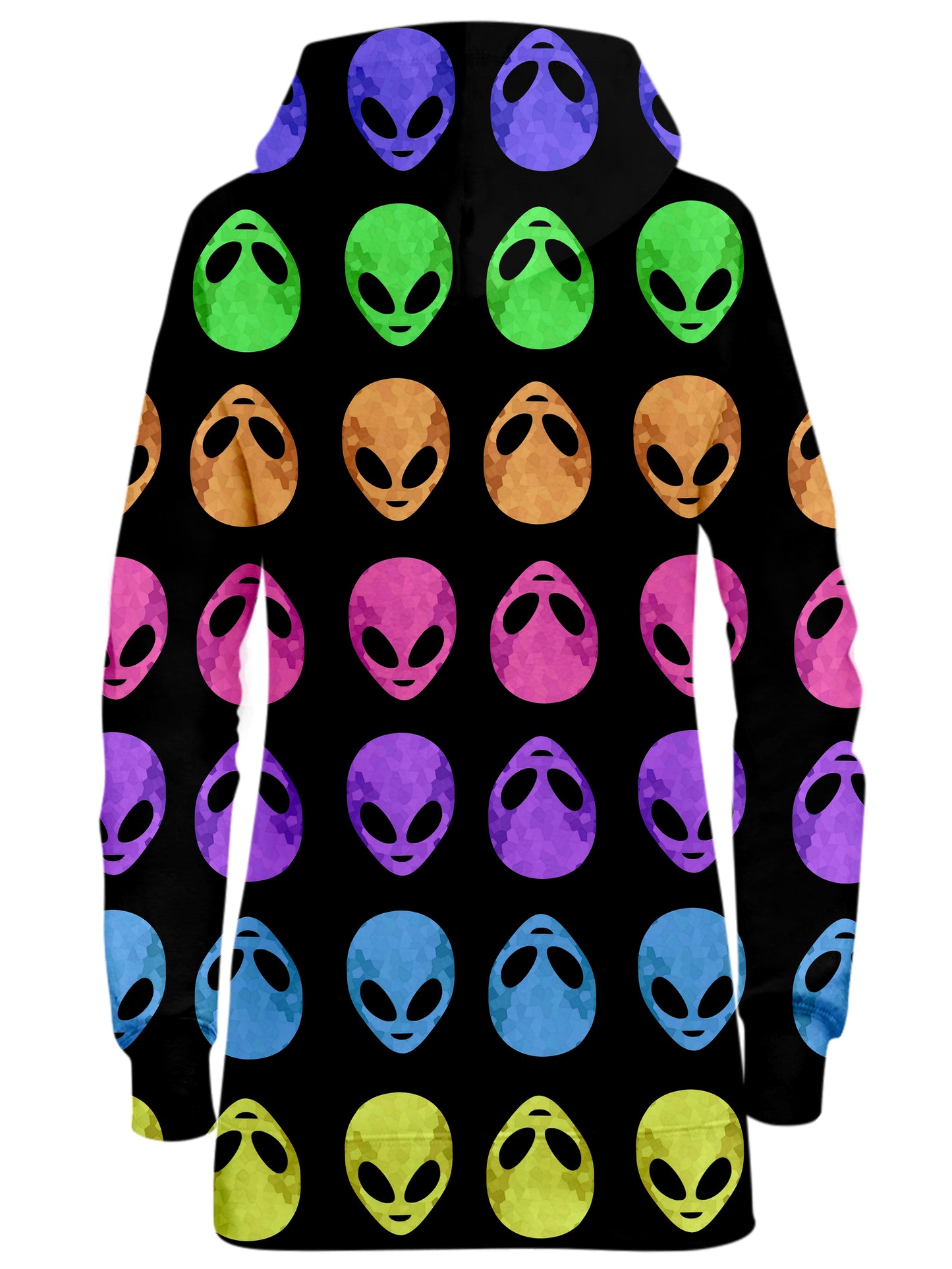 Alien Pattern Hoodie Dress, Sartoris Art, | iEDM