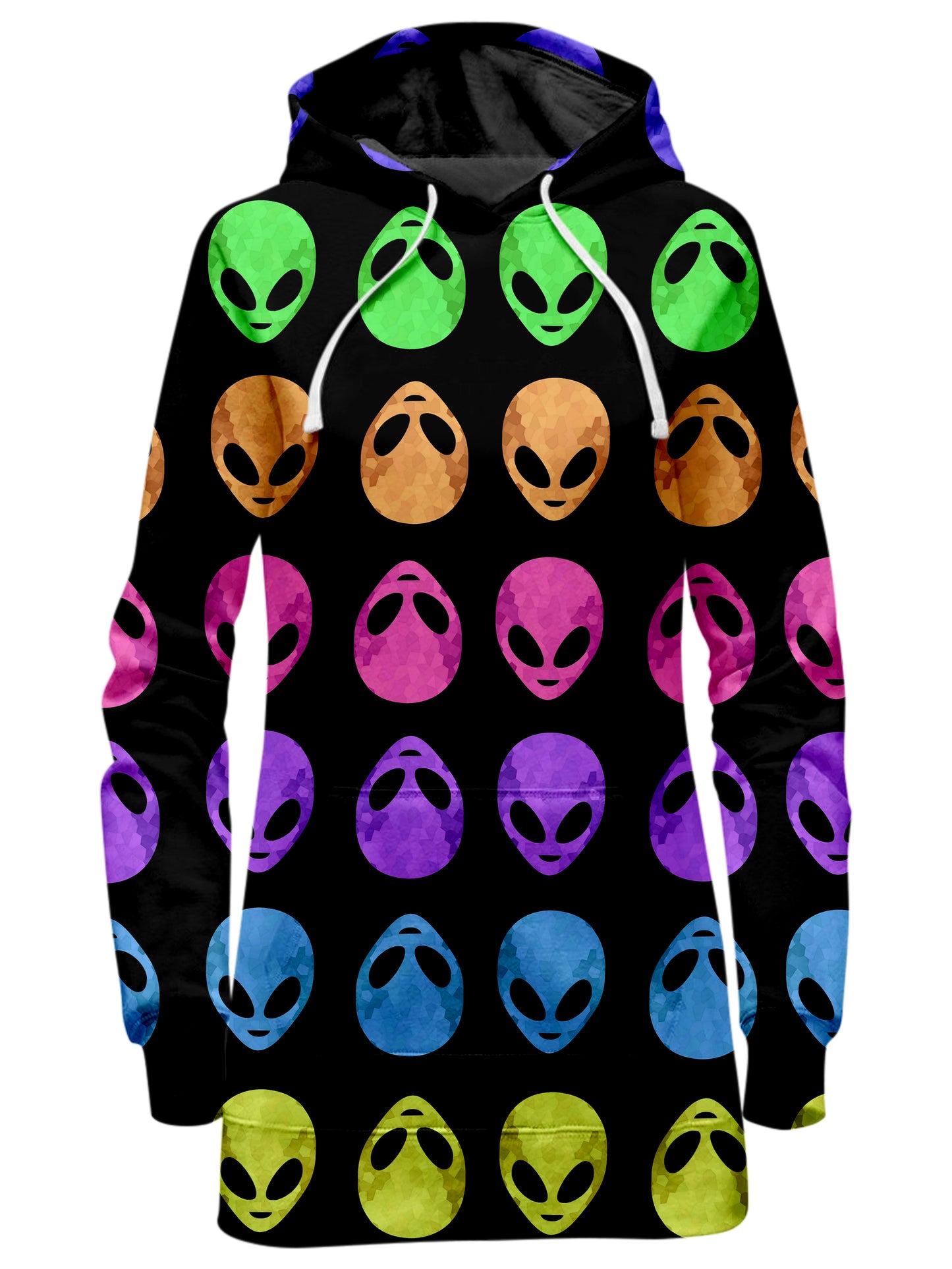 Alien Pattern Hoodie Dress, Sartoris Art, | iEDM