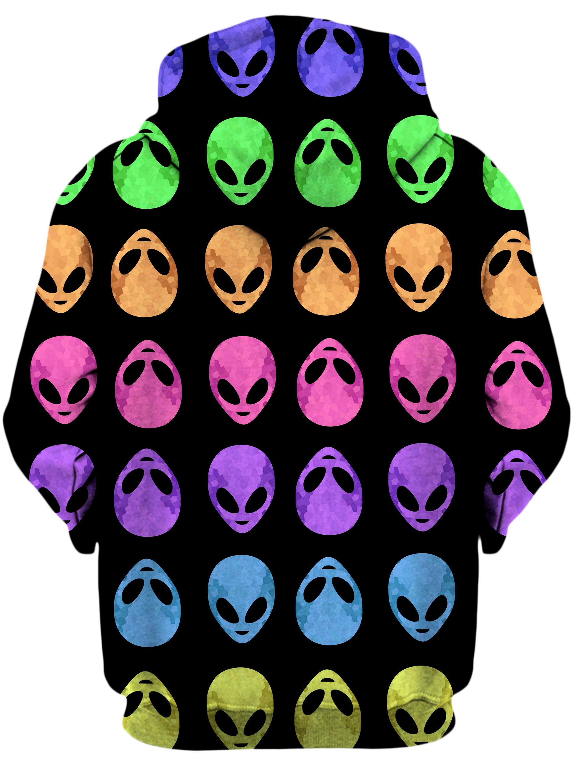Alien Pattern Unisex Zip-Up Hoodie, Sartoris Art, | iEDM