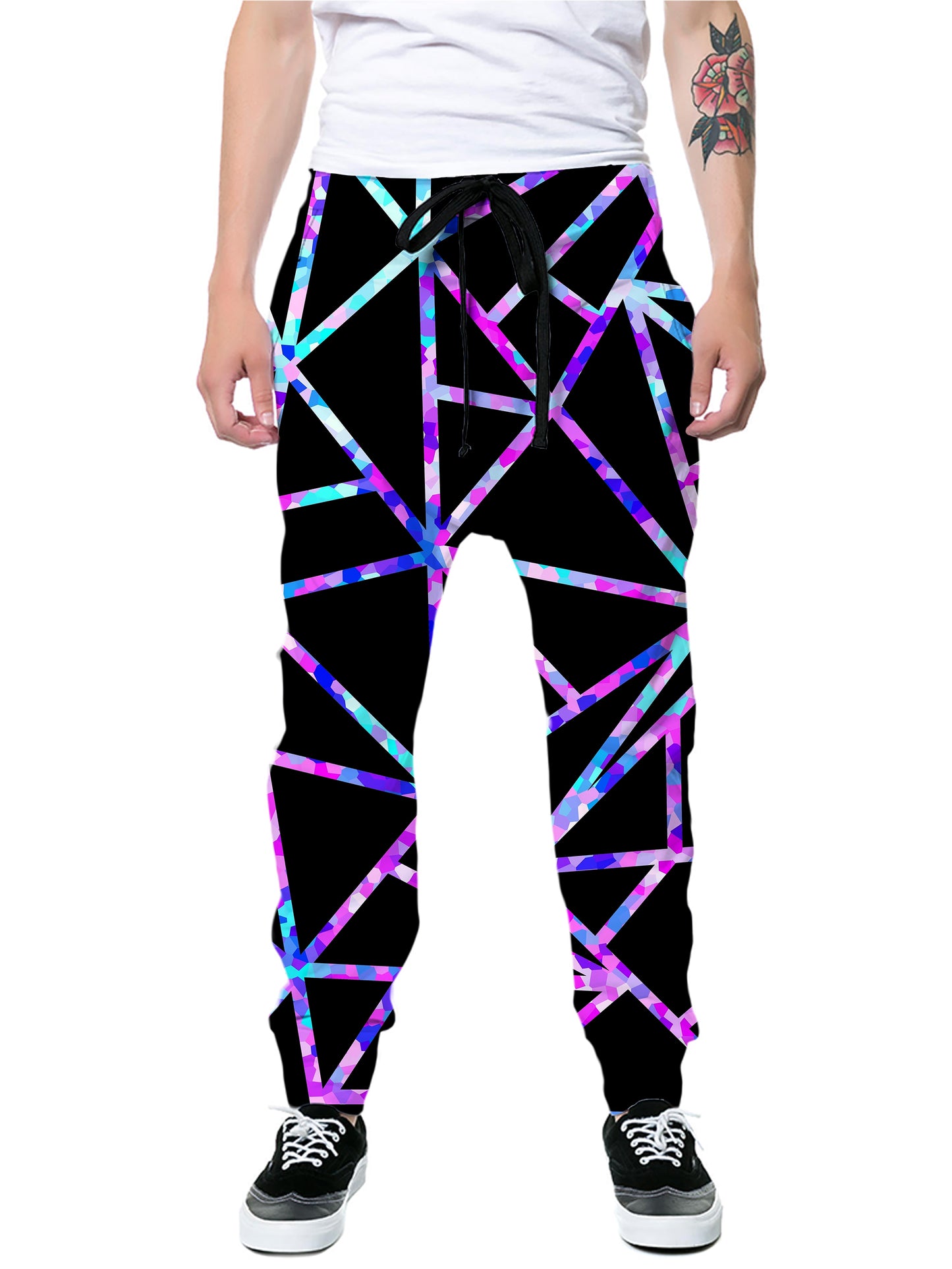 Glitter Geometric Joggers, Sartoris Art, | iEDM