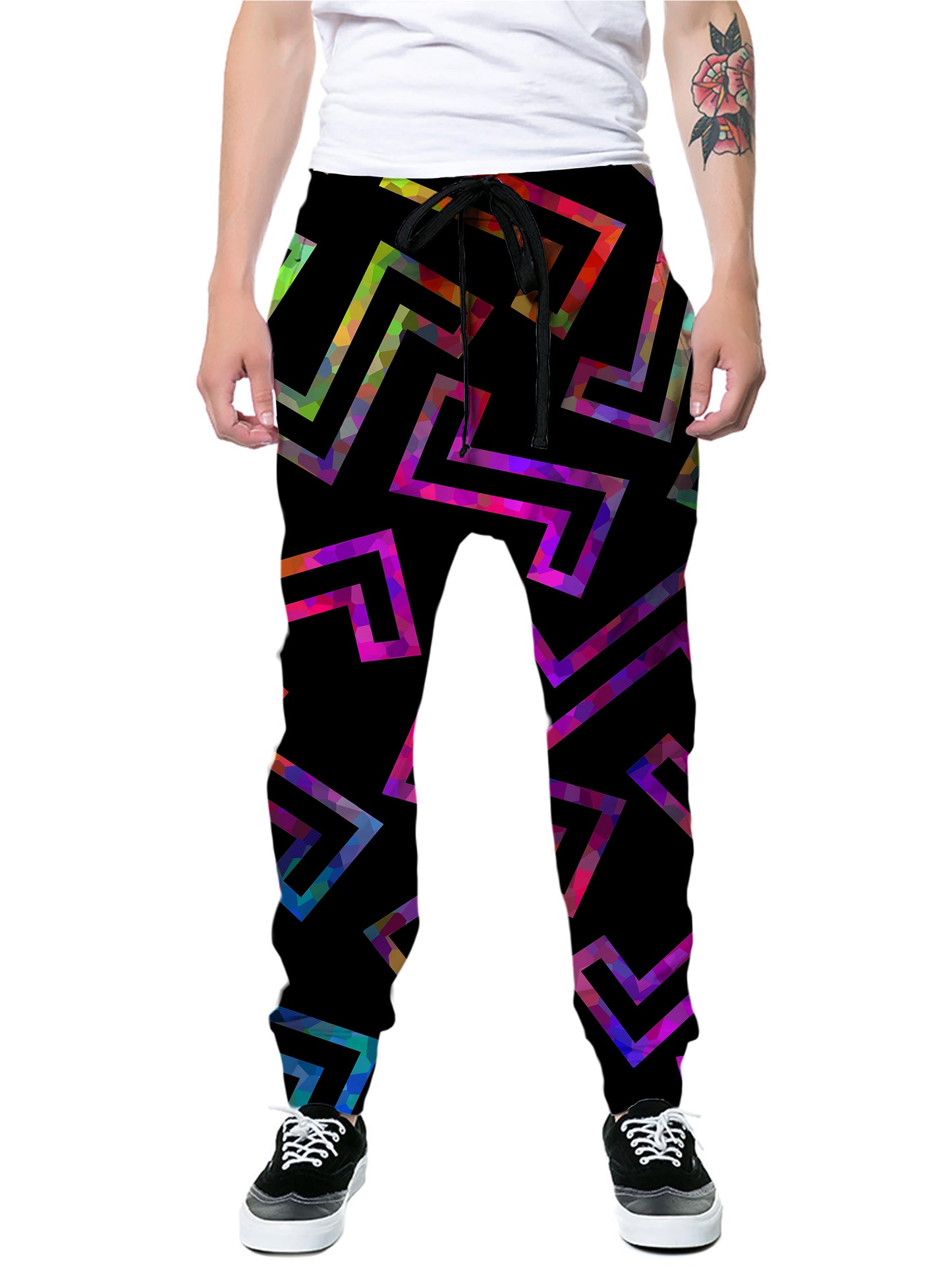 Sparkle Geometric T-Shirt and Joggers Combo, Sartoris Art, | iEDM