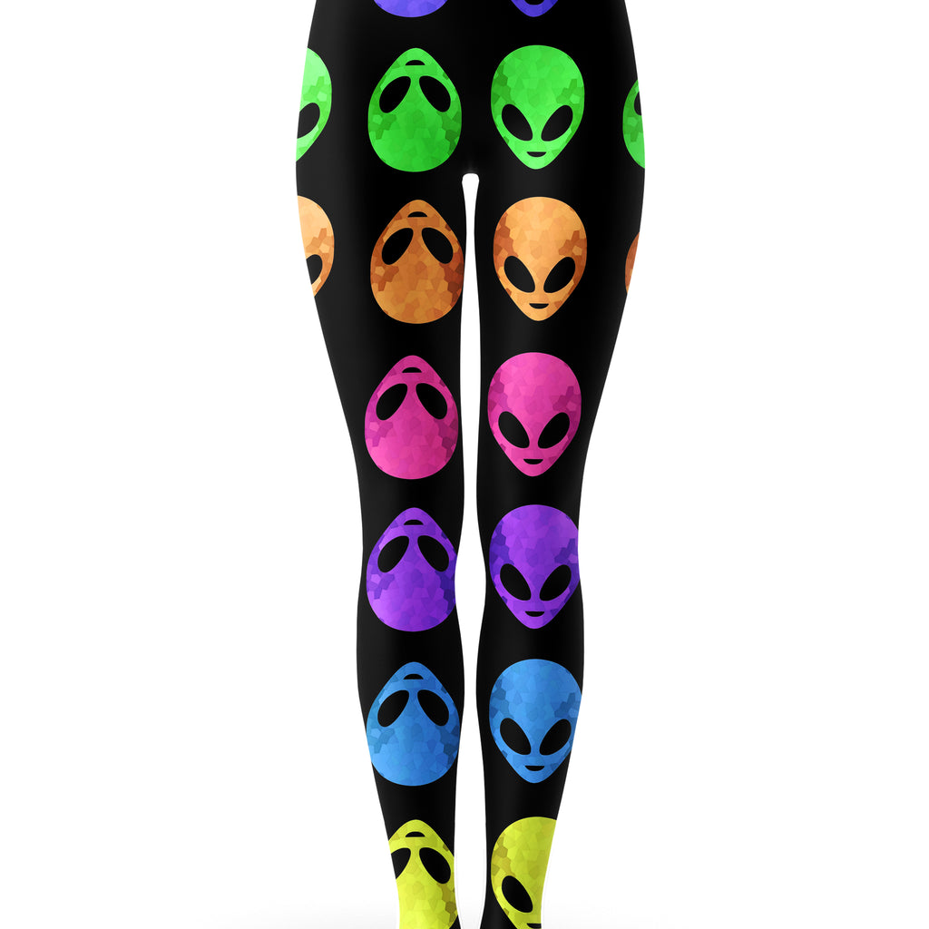 Alien Pattern Hoodie Dress and Leggings Combo, Sartoris Art, | iEDM