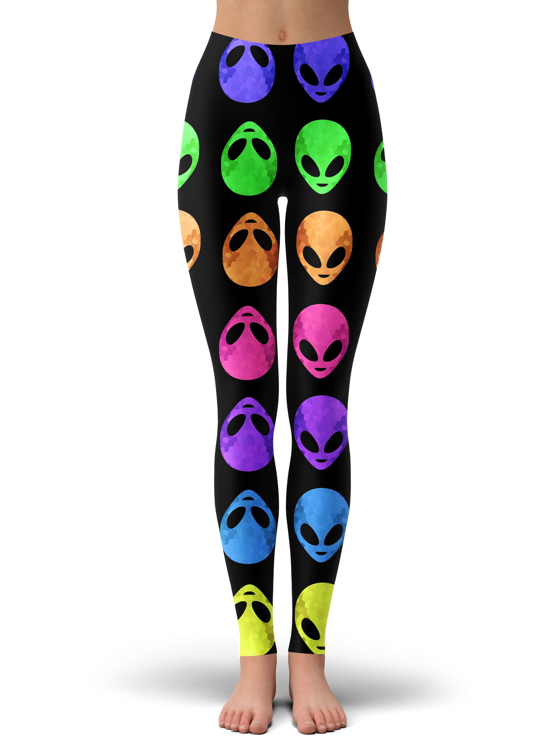 Alien Pattern Hoodie Dress and Leggings Combo, Sartoris Art, | iEDM