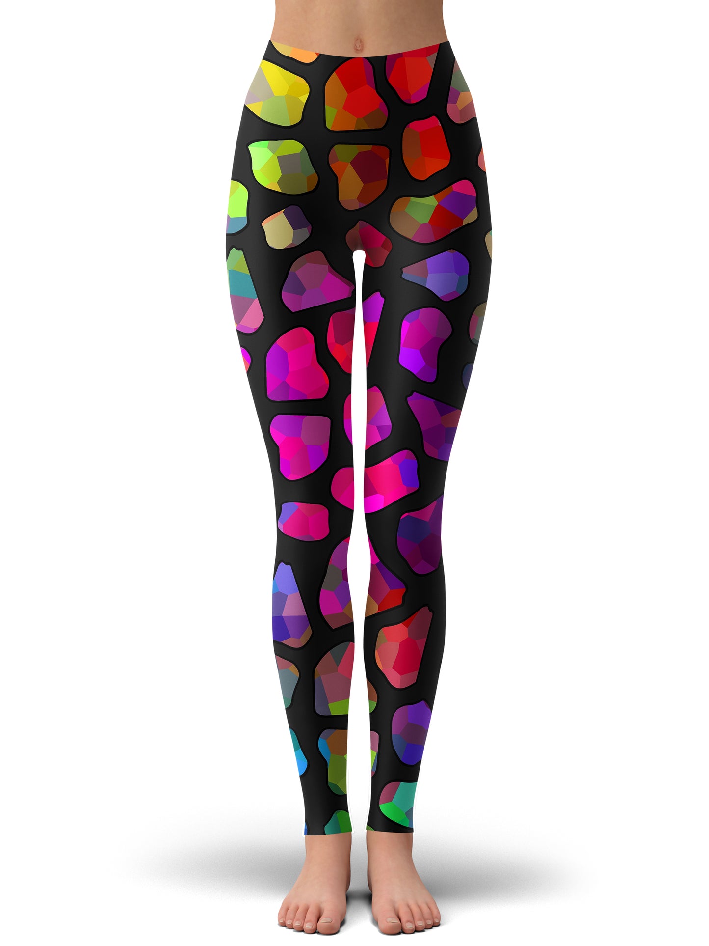 Jewel Giraffe Spots Zip-Up Hoodie and Leggings Combo, Sartoris Art, | iEDM