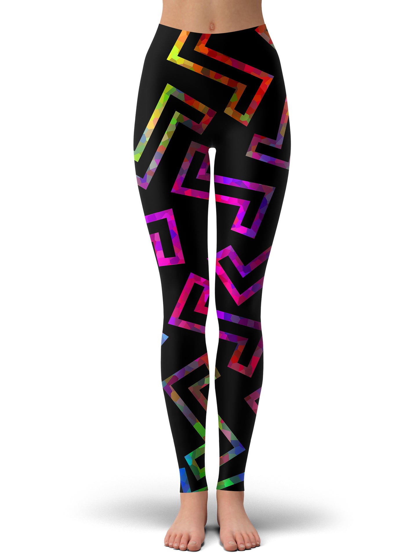 Sparkle Geometric Crop Top and Leggings Combo, Sartoris Art, | iEDM