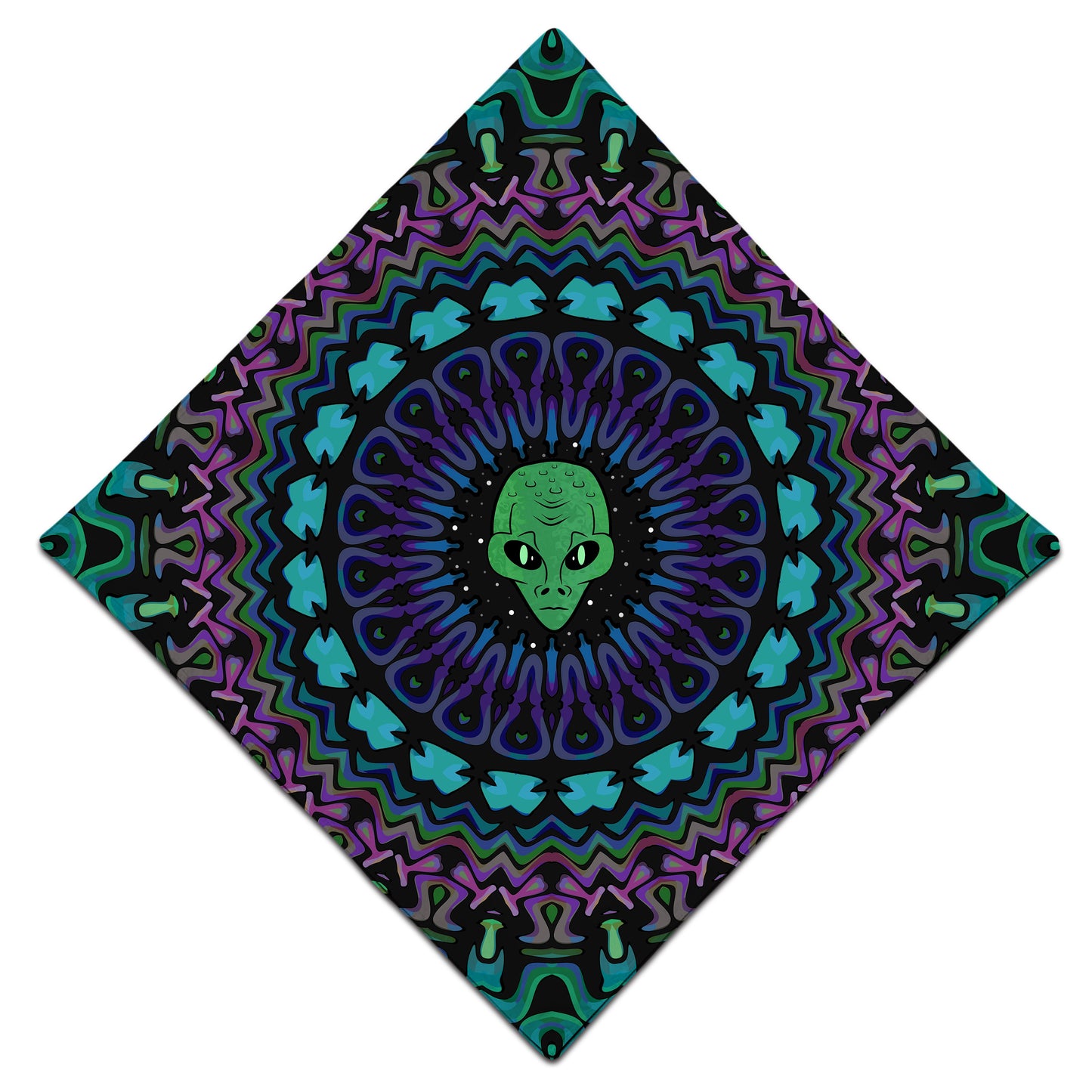 Alien Kaleidoscope Bandana, Sartoris Art, | iEDM