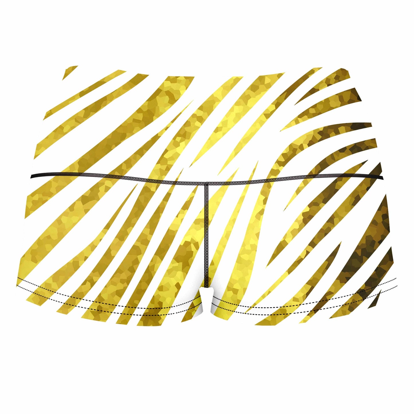 Gold Safari High-Waisted Women's Shorts, Sartoris Art, | iEDM