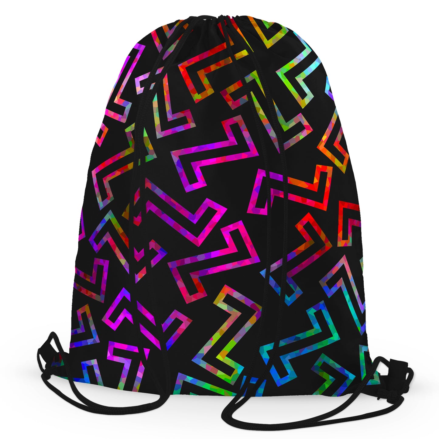 Sparkle Geometric Drawstring Bag, Sartoris Art, | iEDM
