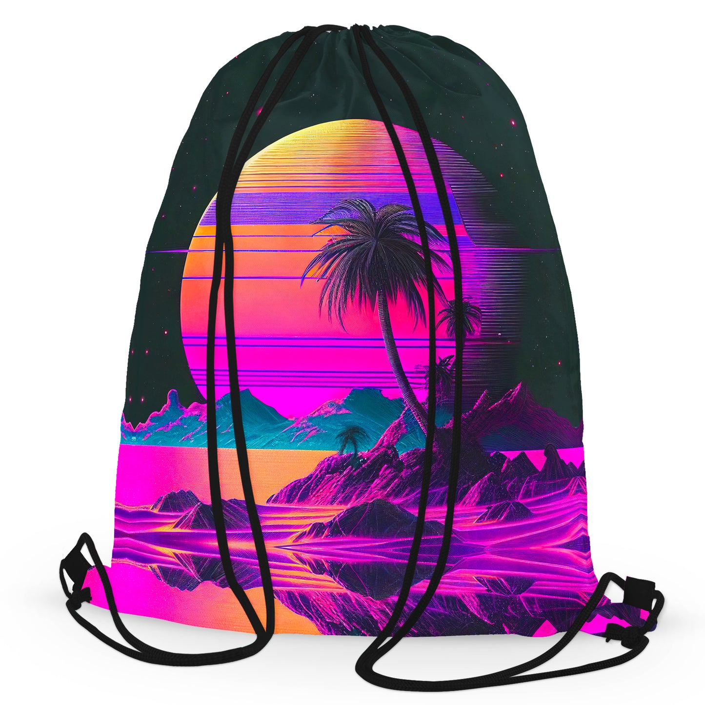 Vaporwave Solar System Drawstring Bag, iEDM, | iEDM