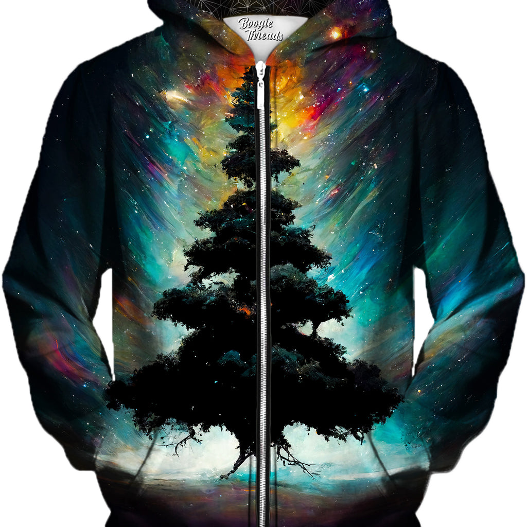 Abstract Duty Unisex Zip-Up Hoodie, Gratefully Dyed, | iEDM