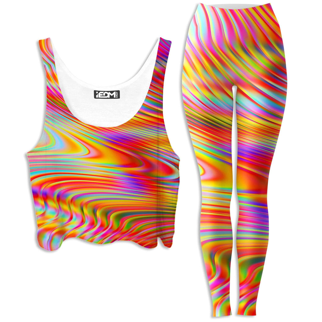 Afternoon Delight Crop Top and Leggings Combo, Art Design Works, | iEDM