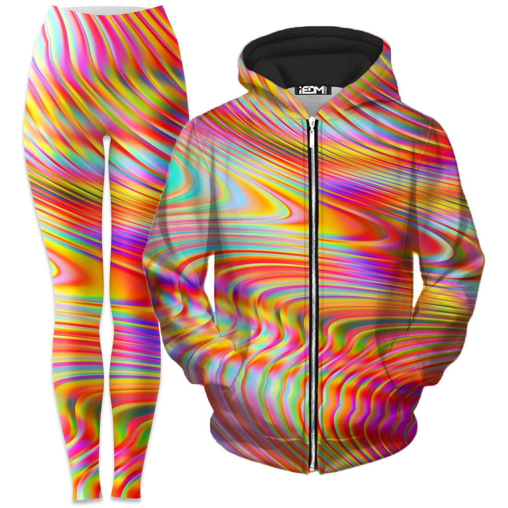 Afternoon Delight Zip-Up Hoodie and Leggings Combo, Art Design Works, | iEDM