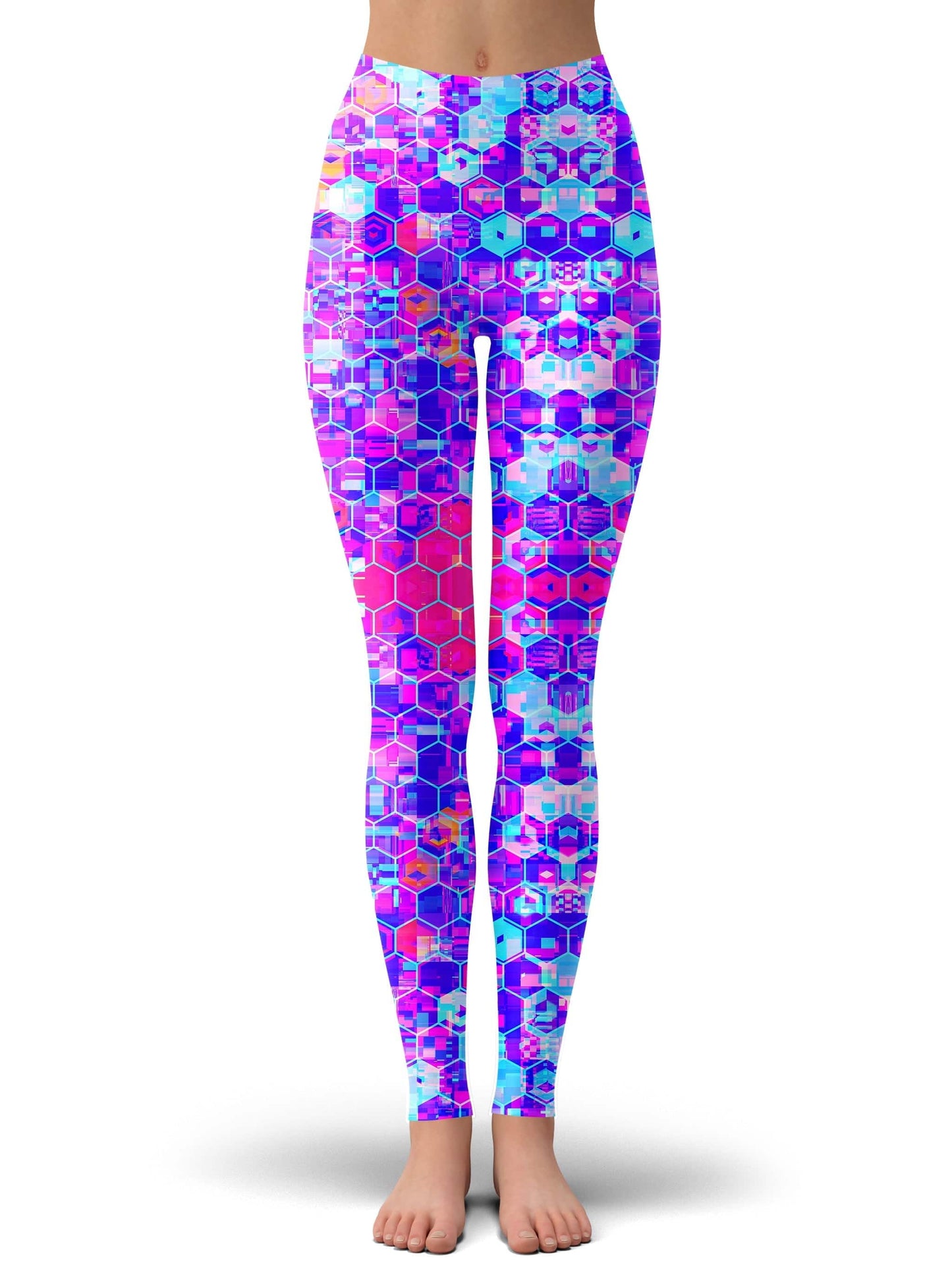 Blocks Of Life Crop Top and Leggings Combo, Art Design Works, | iEDM