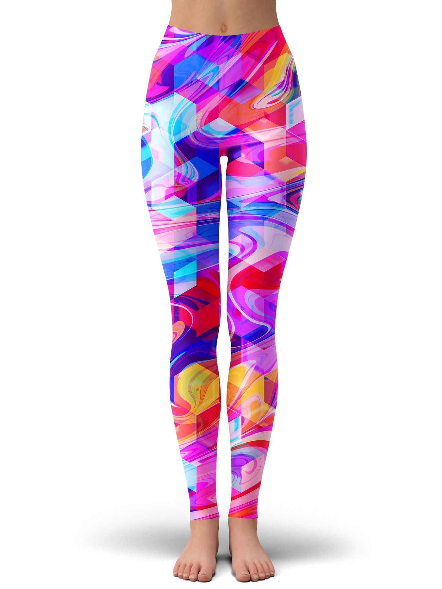 Cubic Drop Zip-Up Hoodie and Leggings Combo, Art Design Works, | iEDM