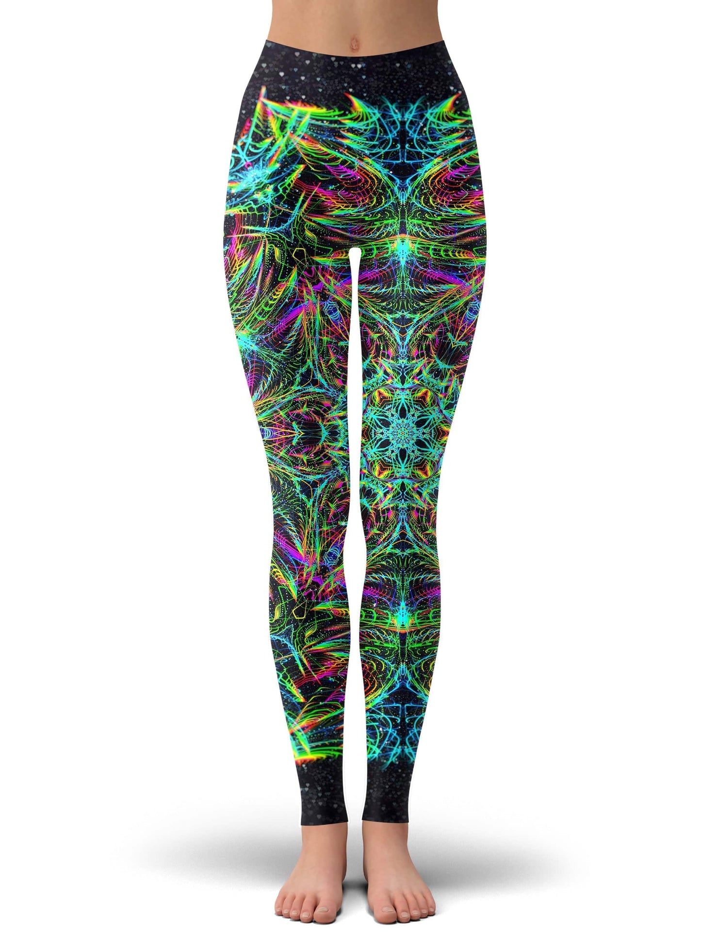 Green Warp Zip-Up Hoodie and Leggings Combo, Art Design Works, | iEDM
