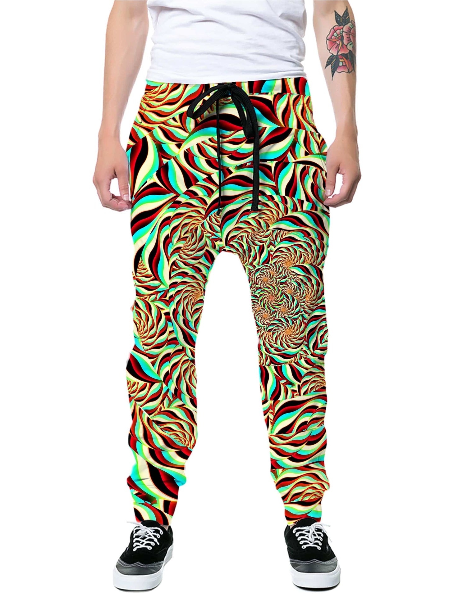 Horizon Trippy Zip-Up Hoodie and Joggers Combo, Art Design Works, | iEDM