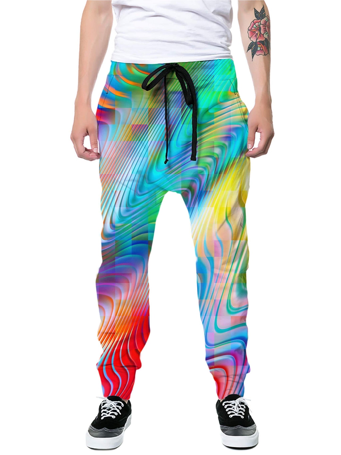 Rainbow Prism Zip-Up Hoodie and Joggers Combo, Art Design Works, | iEDM