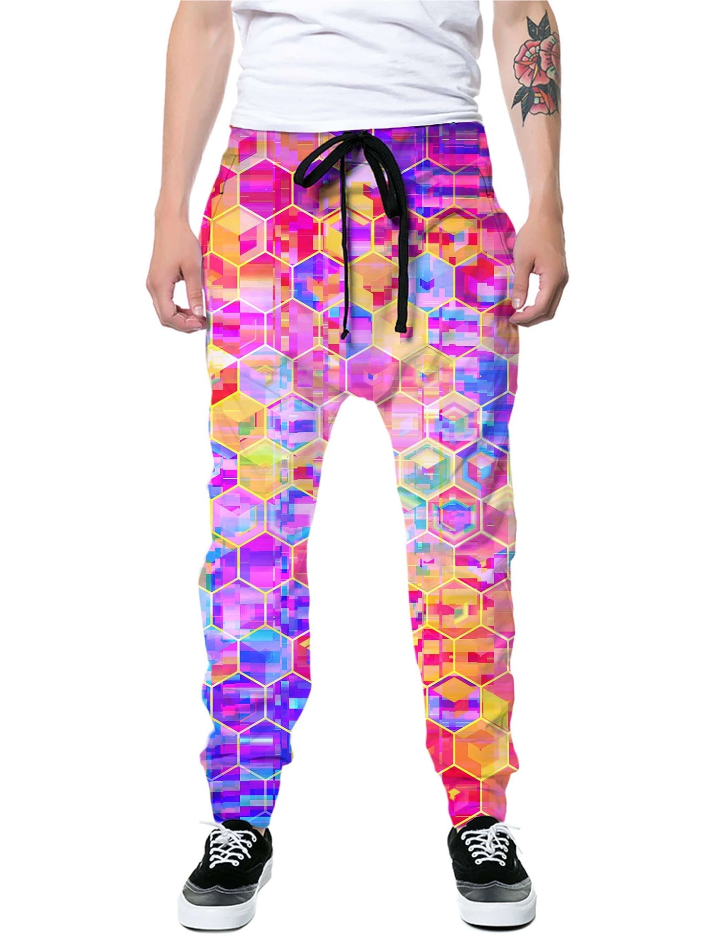 Spectral Cubes Zip-Up Hoodie and Joggers Combo, Art Design Works, | iEDM