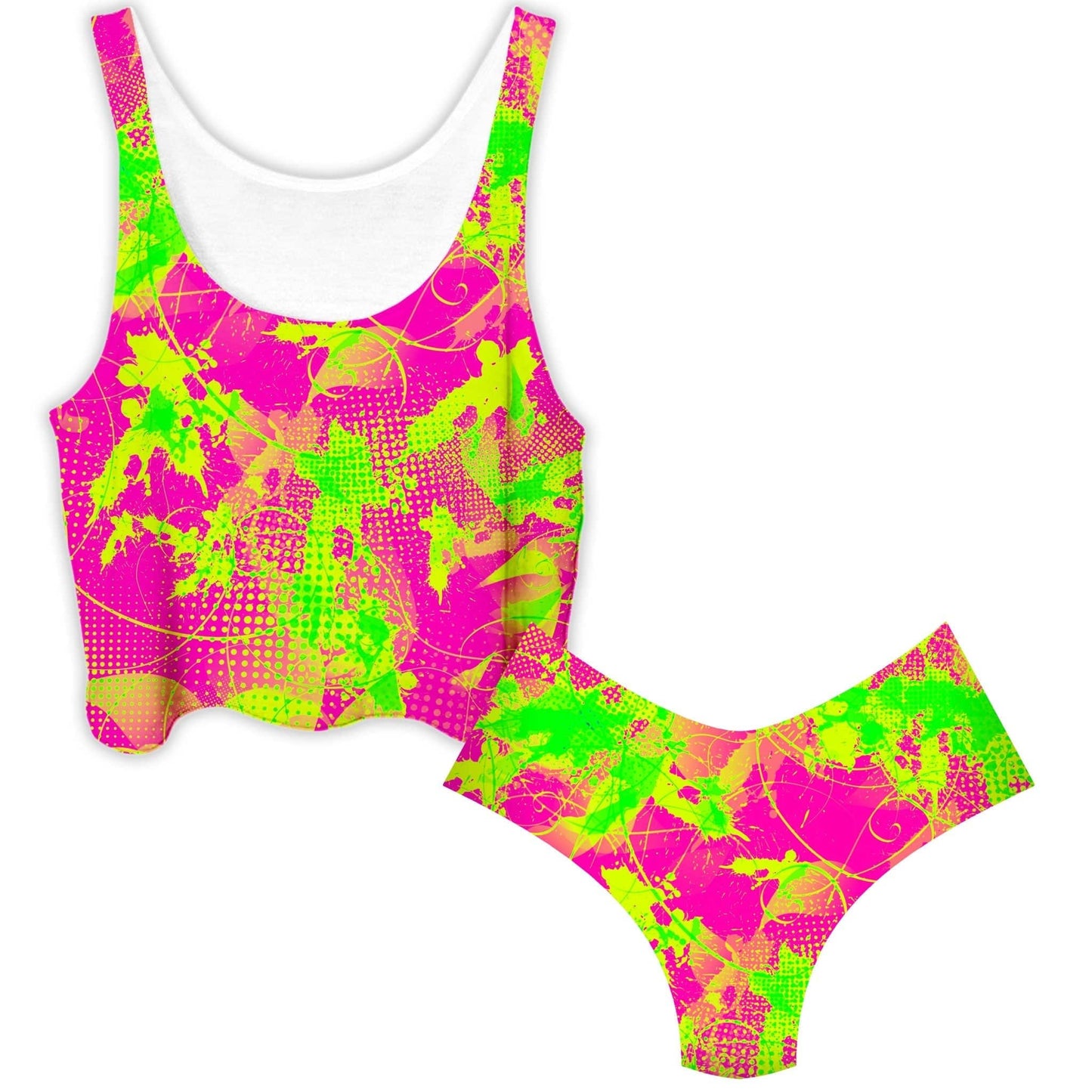 80s Baby Crop Top and Booty Shorts Combo, Big Tex Funkadelic, | iEDM