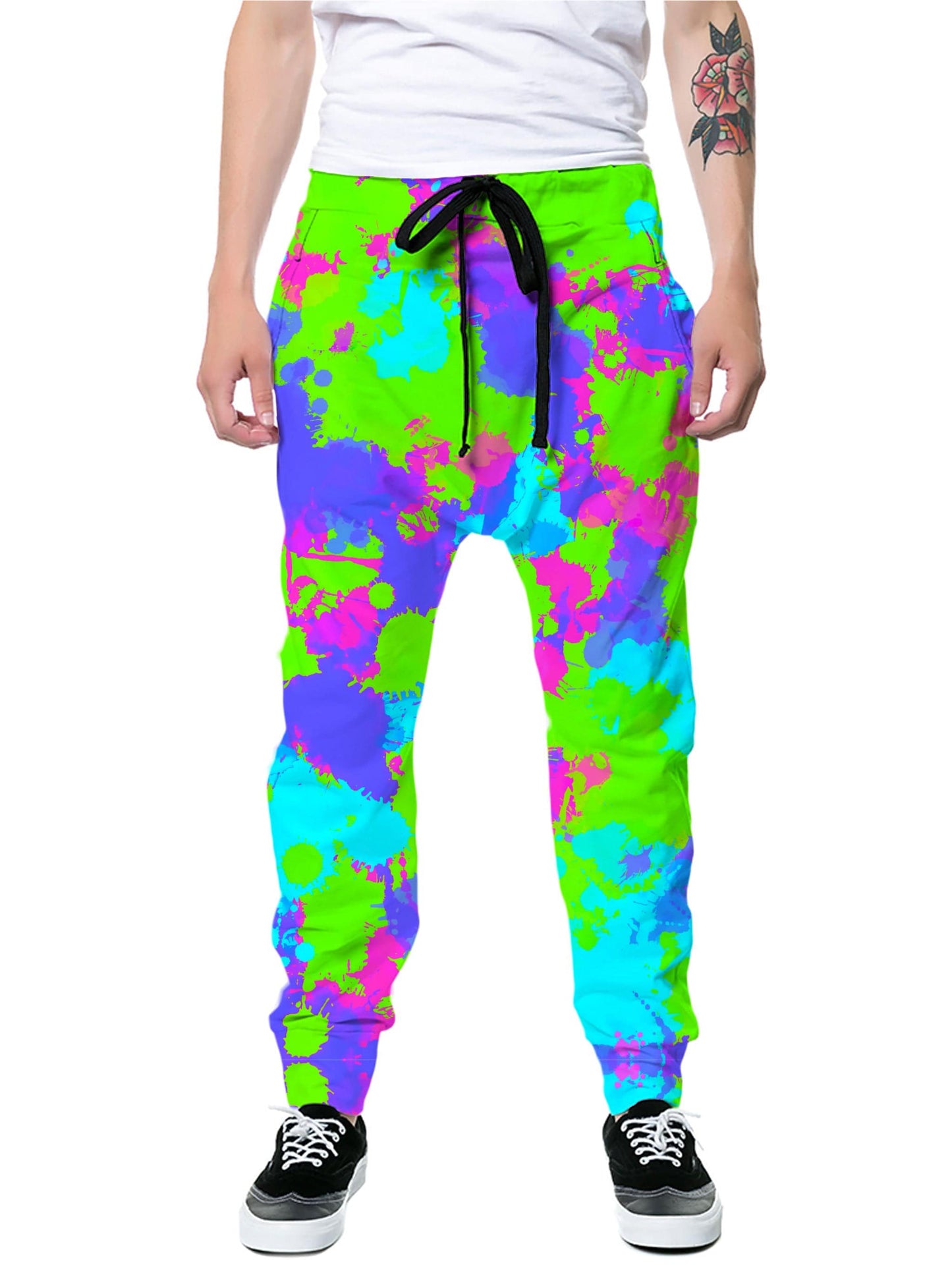 90s Neon Paint Splatter Joggers, Big Tex Funkadelic, | iEDM