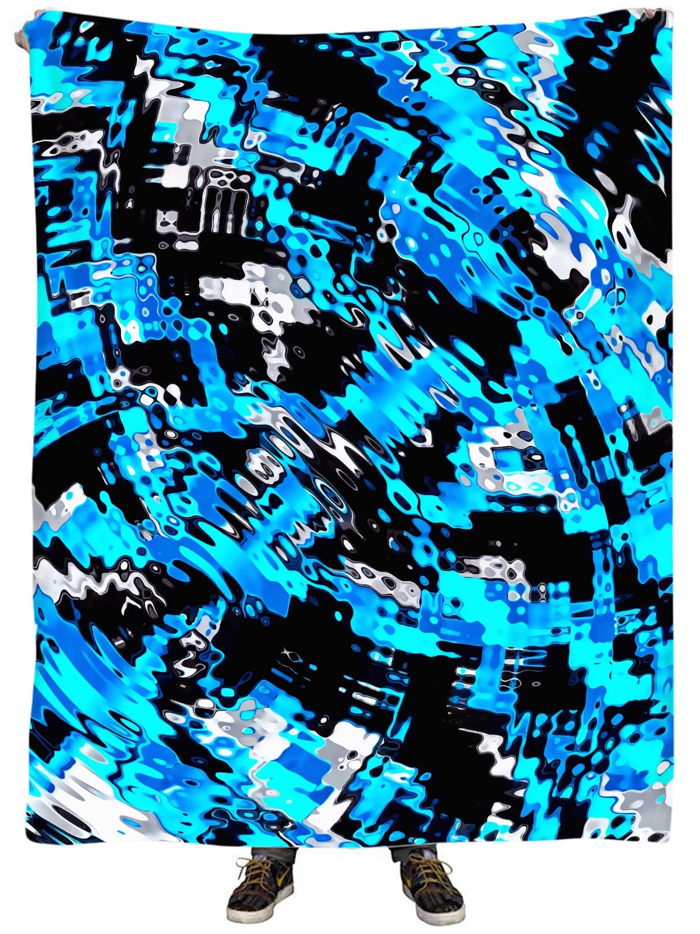 Aqua Rave Plush Blanket, Big Tex Funkadelic, | iEDM