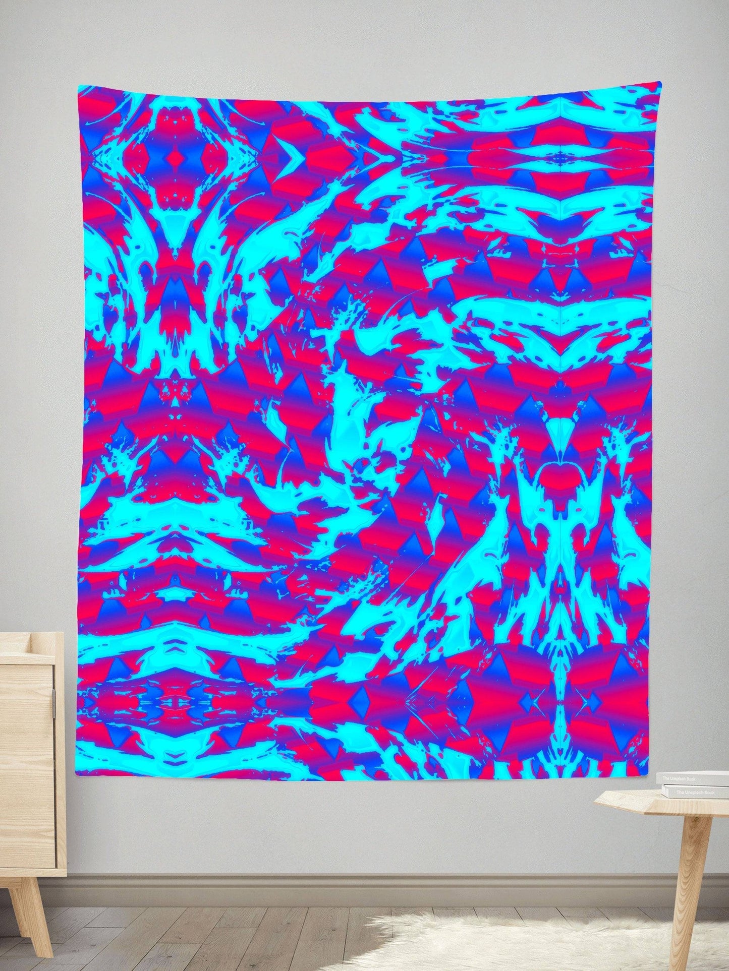 Berry Blast Hypno Splatter Tapestry, Big Tex Funkadelic, | iEDM