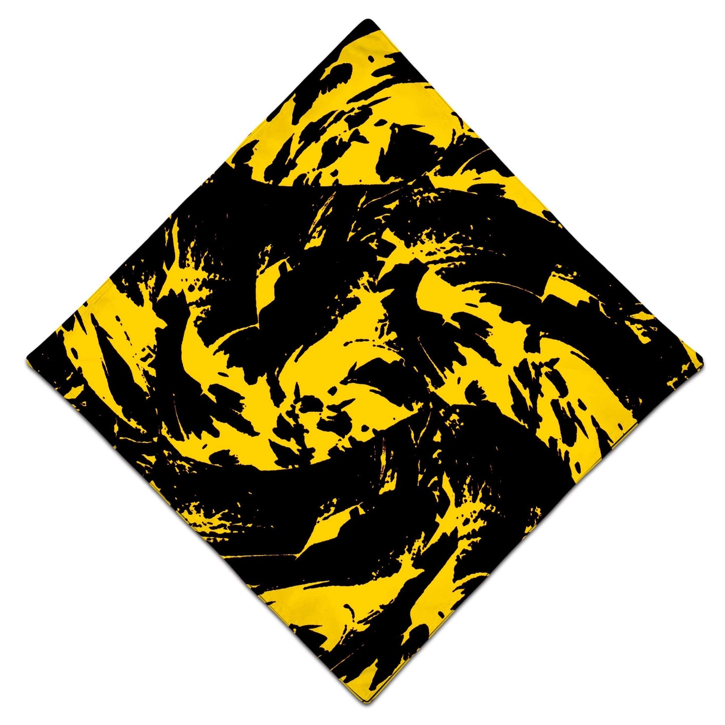 Black and Yellow Paint Splatter Bandana, Big Tex Funkadelic, | iEDM