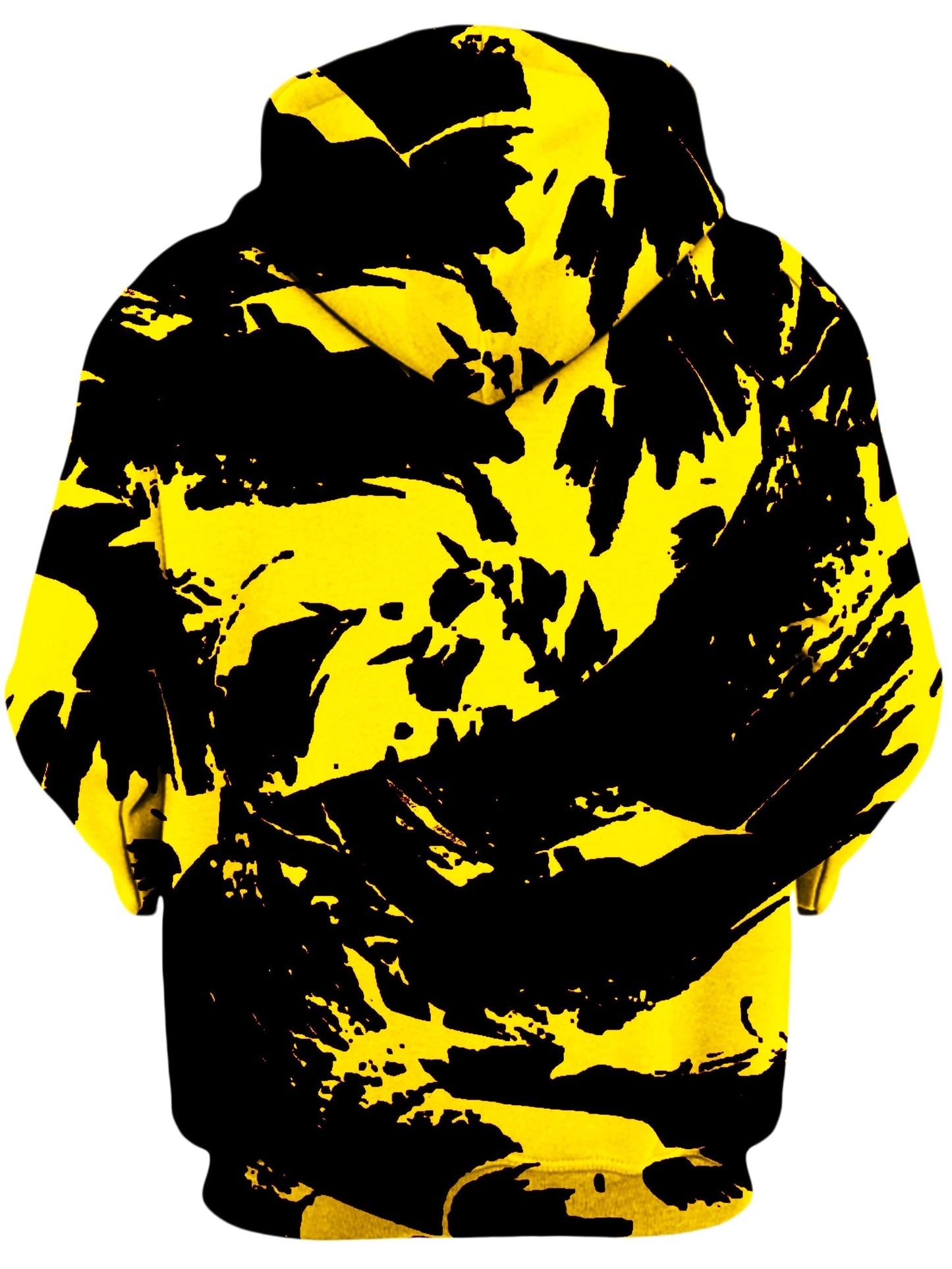 Black and Yellow Paint Splatter Unisex Zip-Up Hoodie, Big Tex Funkadelic, | iEDM