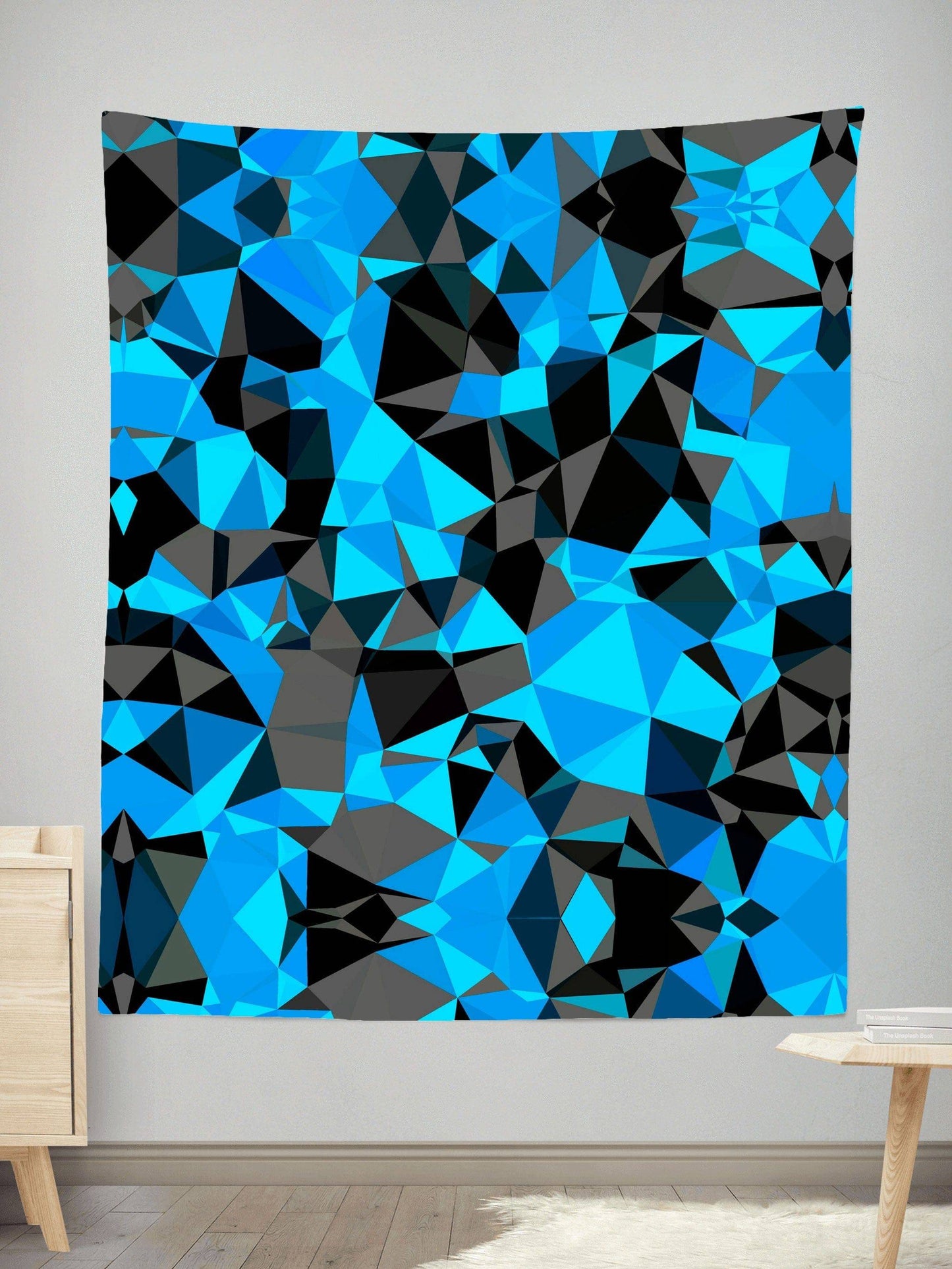 Blue and Black Geo Tapestry, Big Tex Funkadelic, | iEDM