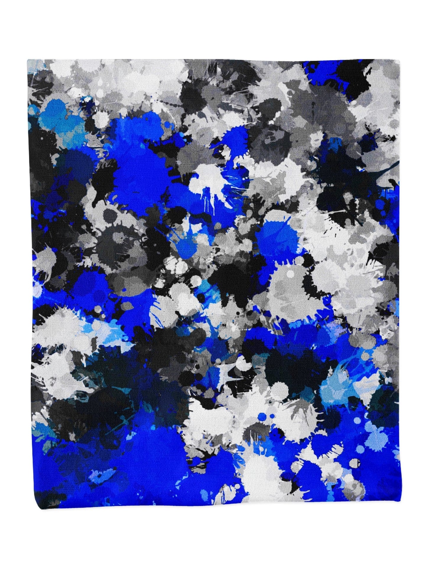 Blue and Grey Paint Splatter Bandana Mask, Big Tex Funkadelic, | iEDM