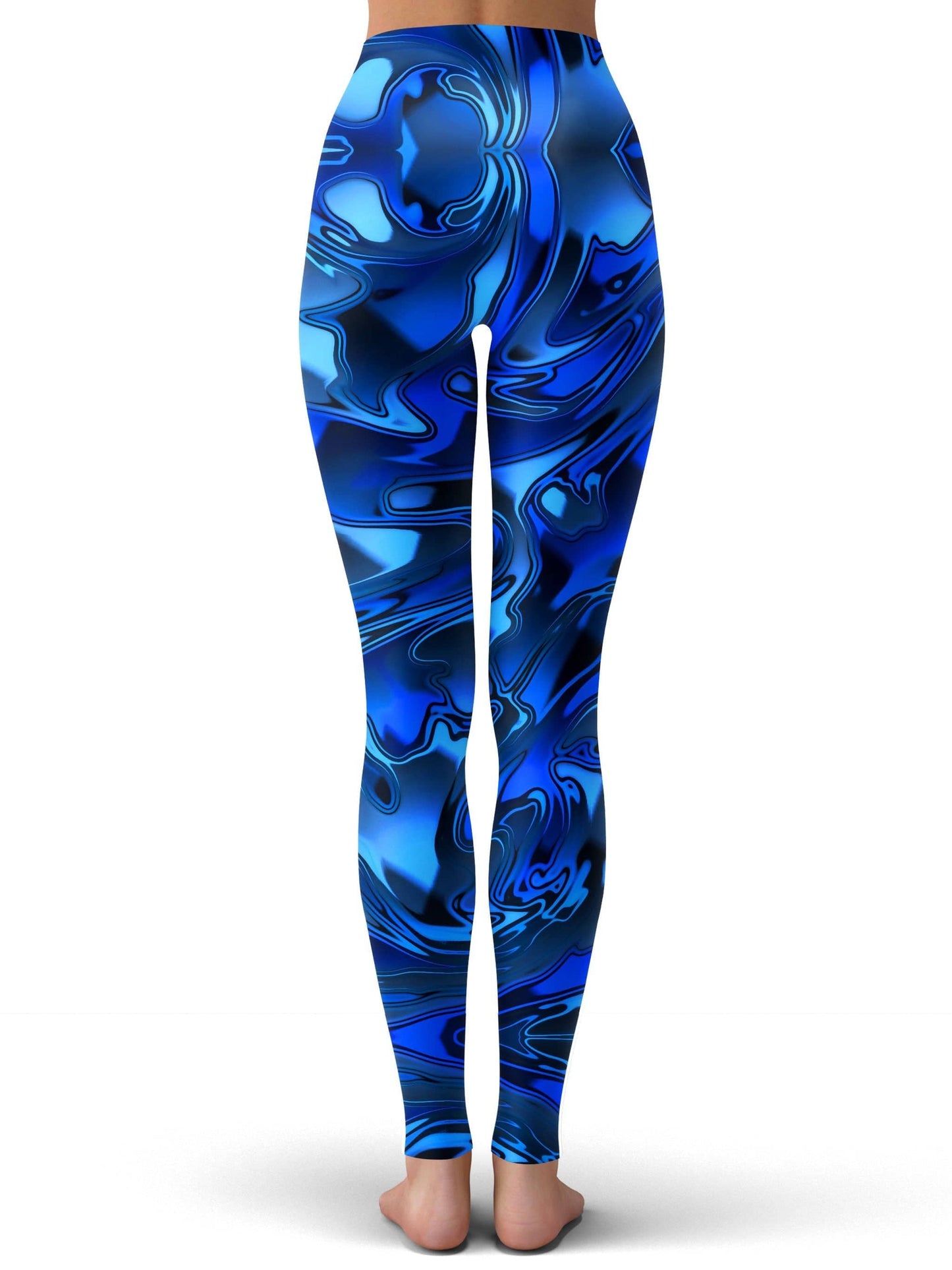 Blue Chromatic Melt Leggings, Big Tex Funkadelic, | iEDM