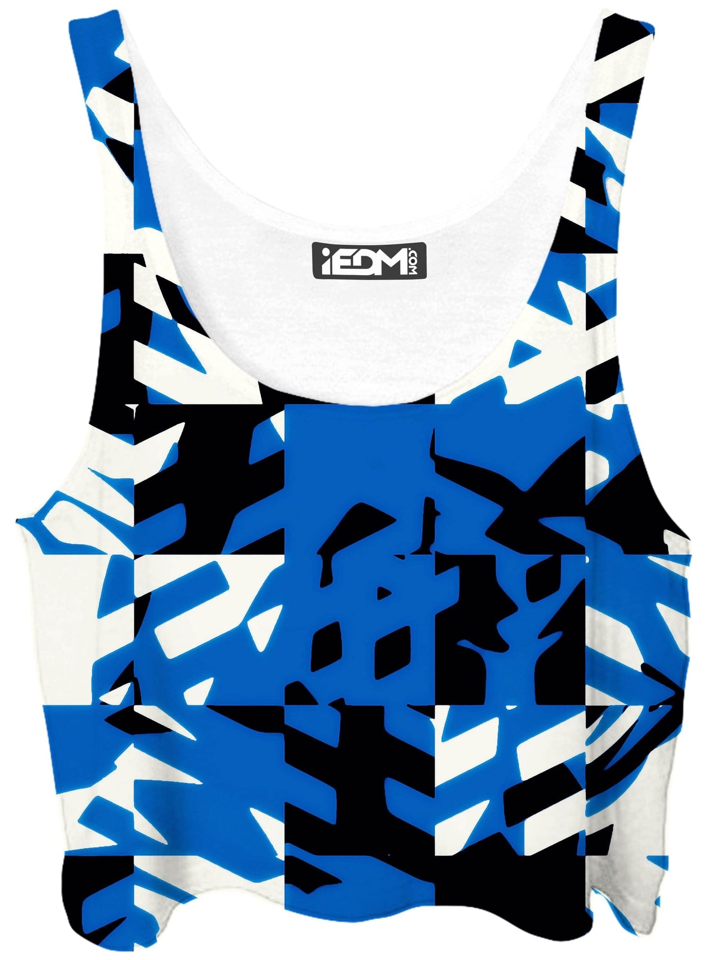 Blue Digital Crop Top, Big Tex Funkadelic, | iEDM
